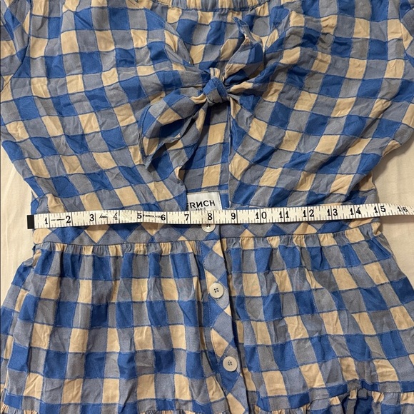 FRNCH Victoire Cutout Woven Gingham Dress - Picture 11 of 11